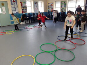We had great crack with the Hula hoop dance challenge today.